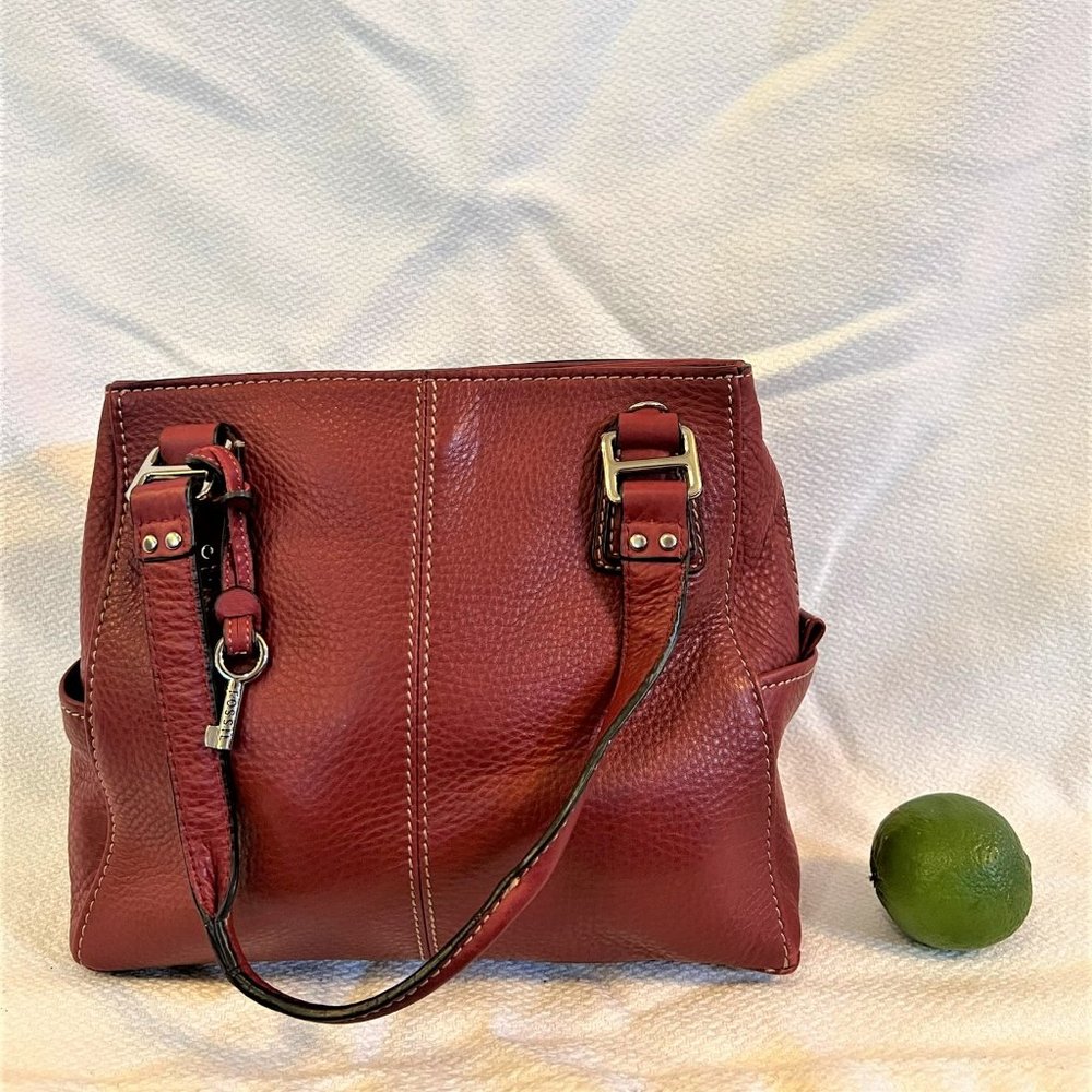 Red Leather Fossil Shoulder bag